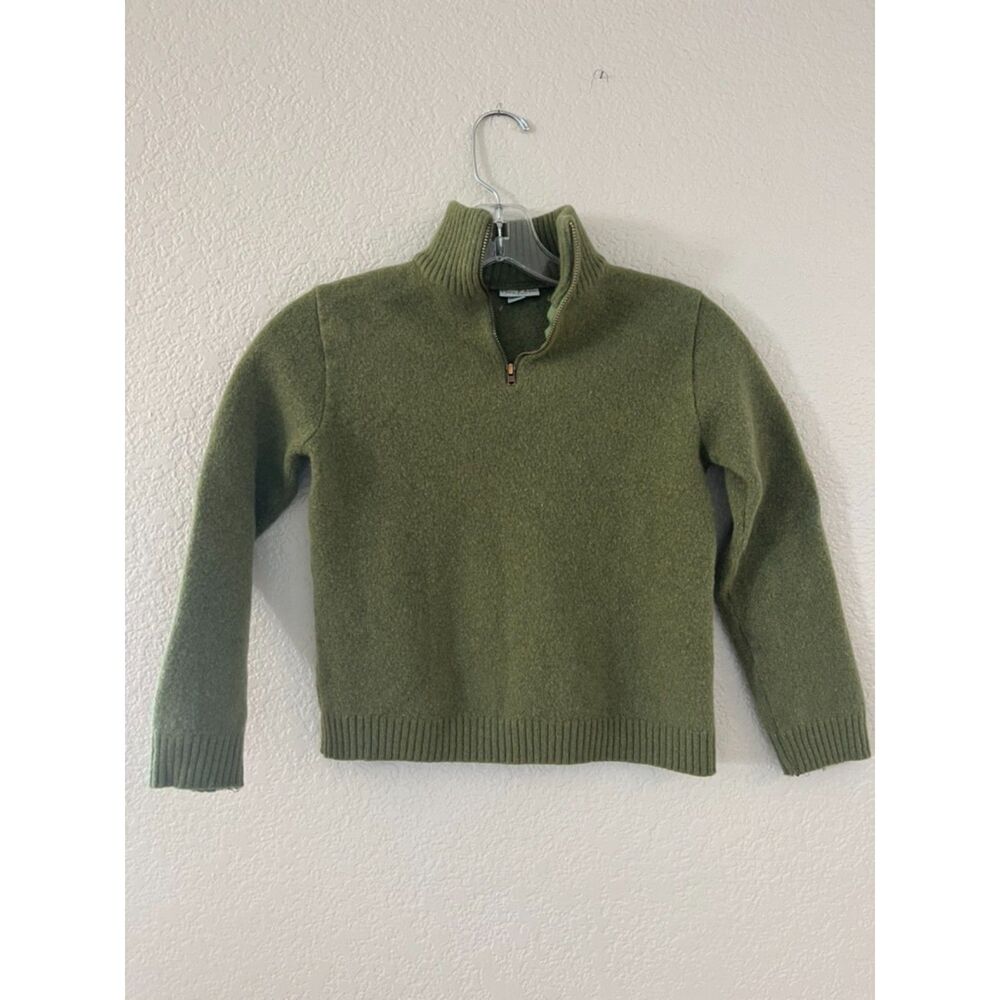 Papo d' Anjo Kids‎ Size 12 Green Quarter Zip Sweater